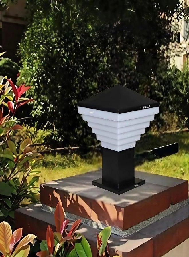 twixle Black gate Light for Home gate/gate lamp/gate Lamps for Outdoor Waterproof/gate Light/gate Pillar Lights for Outdoor for Stairs, Boundries, Pillar, Garden (Bulb Not Included) (Pack of 4) - Image 4